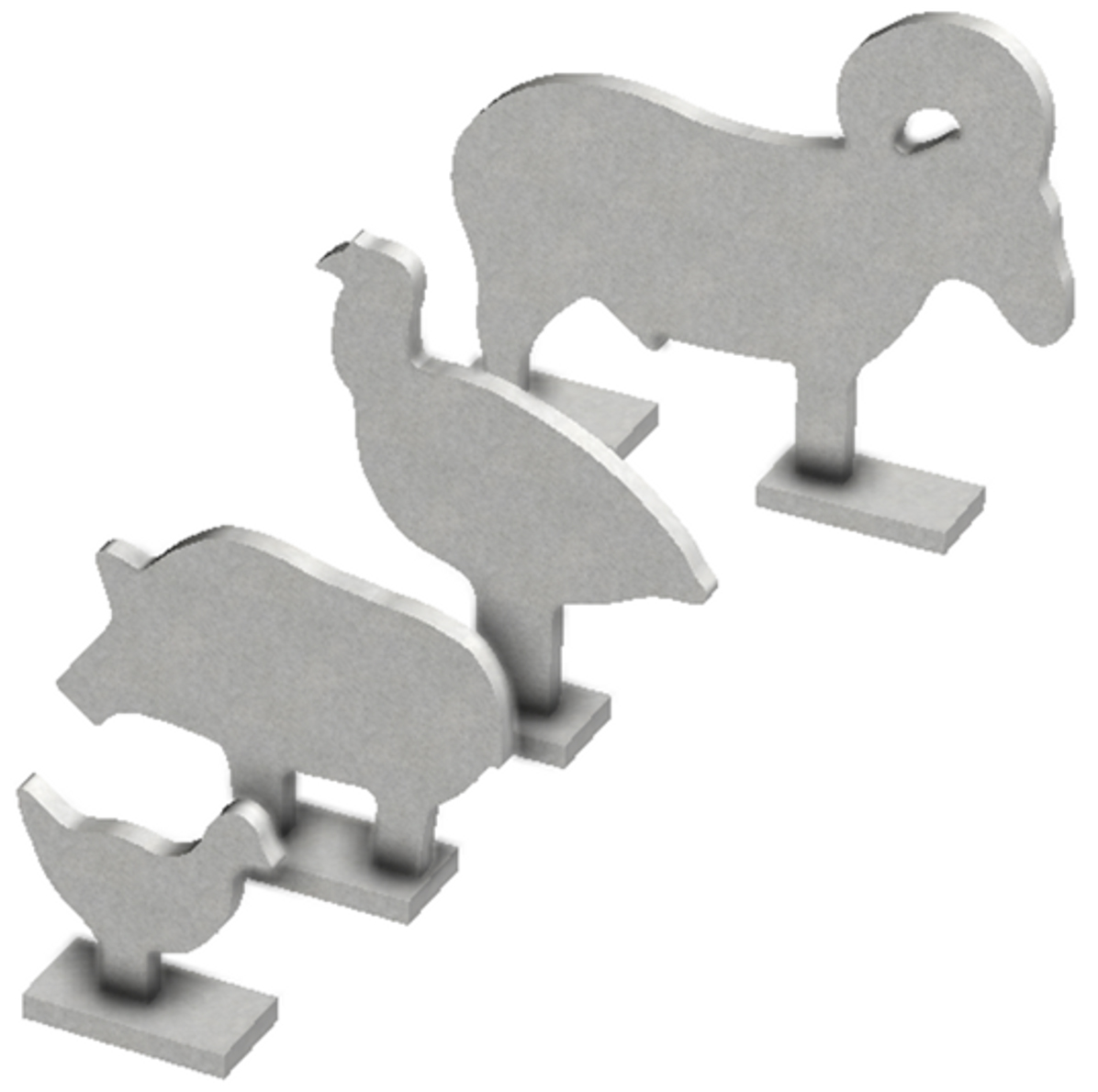 BC SILHOUETTE KNOCK OVER TARGETS 4PACK - Hunting Accessories